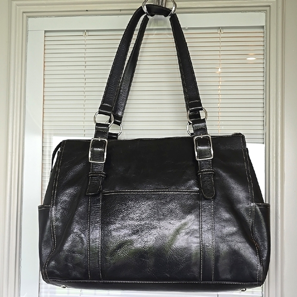 Fossil Elegant Black Tote Shoulder bag Purse